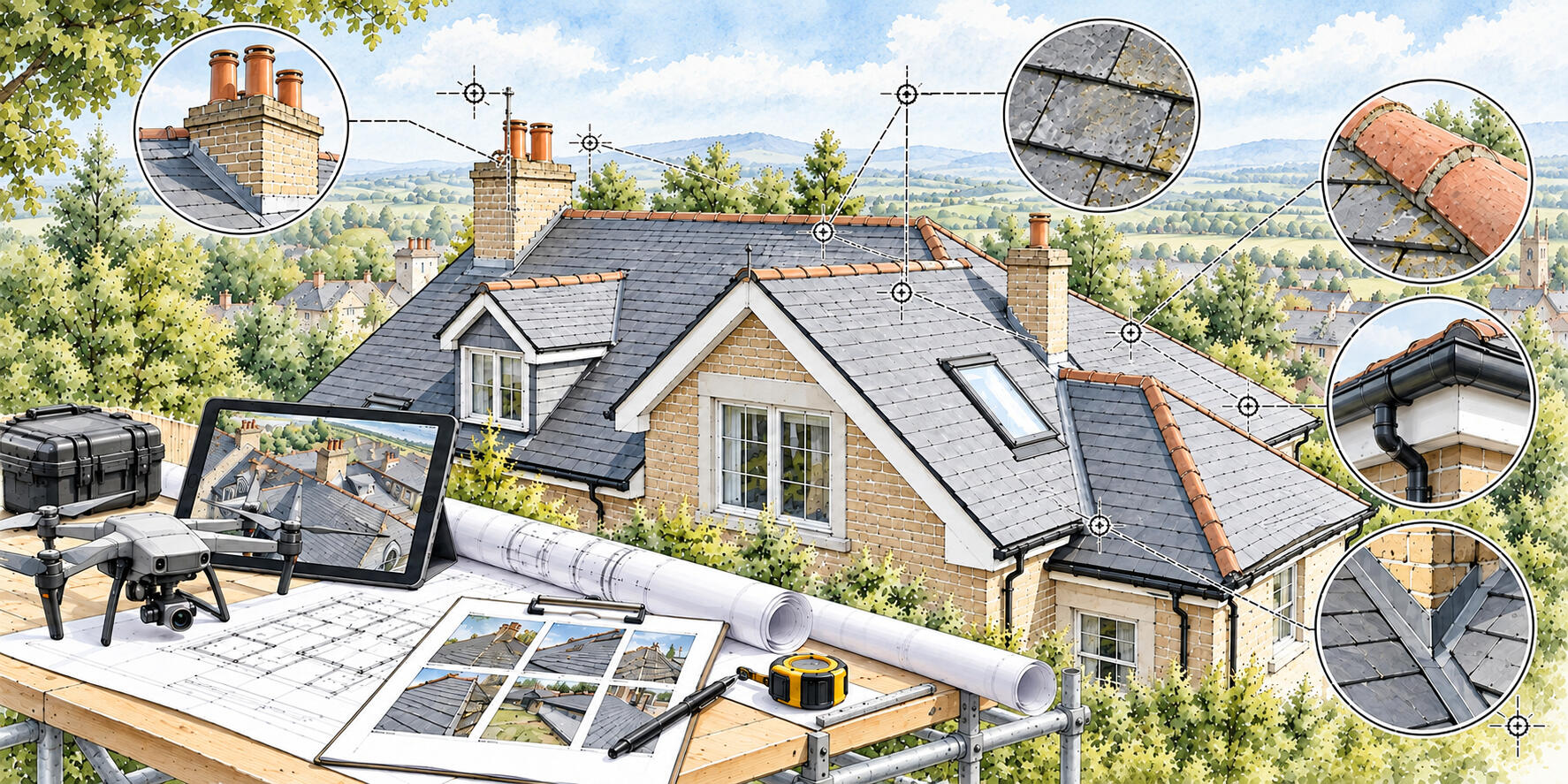 Roof Inspections – Peter Angel Roof inspection showing roof condition, defects, construction details and areas requiring attention