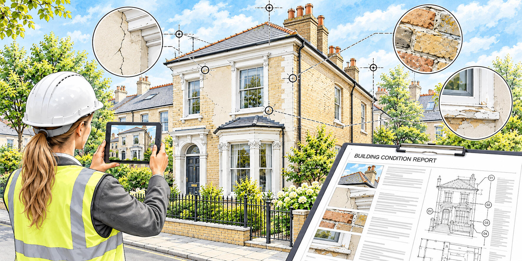 Schedule of Condition – Peter Angel Schedule of condition documenting the existing condition of a property with photographs and detailed descriptions